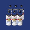 thumbnail image 1 of 6 Pack, Sapphire, Rust-Oleum Stops Rust Custom Spray 5 in 1 Satin Spray Paint-376881, 12 oz, 1 of 12