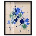 thumbnail image 1 of Sapphire Scrawl Shadowbox Print Western Floral Art by Art Remedy, Black Frame, 36 x 45, 1 of 7