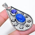 thumbnail image 1 of Sapphire(Simulated) Gemstone 925 Sterling Silver Jewelry Pendant 2.44", 1 of 1
