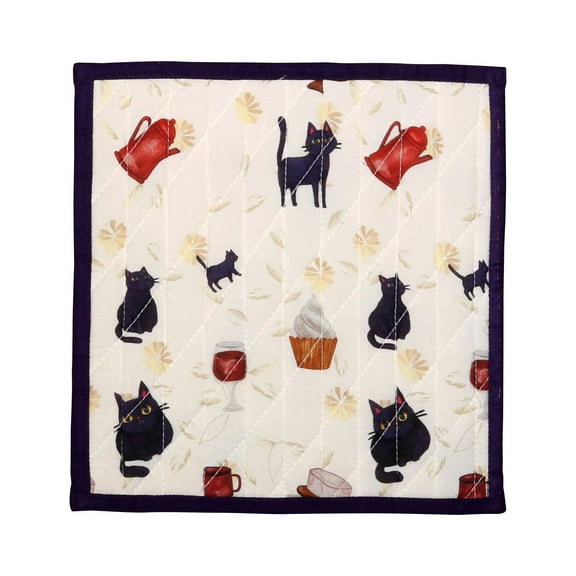 Sapphire-Web Kitchen Cotton Pot Holders with Loop Heat Resistant Grip Cooking Baking Microwave Machine Washable (8 Inch by 8 Inch)