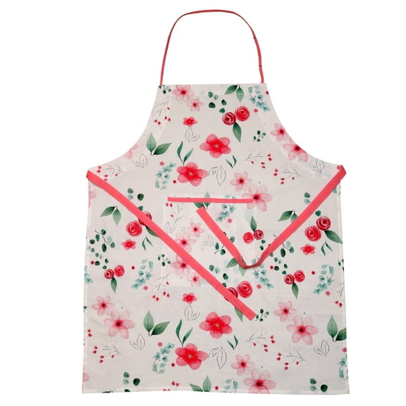 Sapphire-Web Multicolor Caroline Rose Print Pure Cotton 1 Piece Apron 28 Inch By 33 Inch