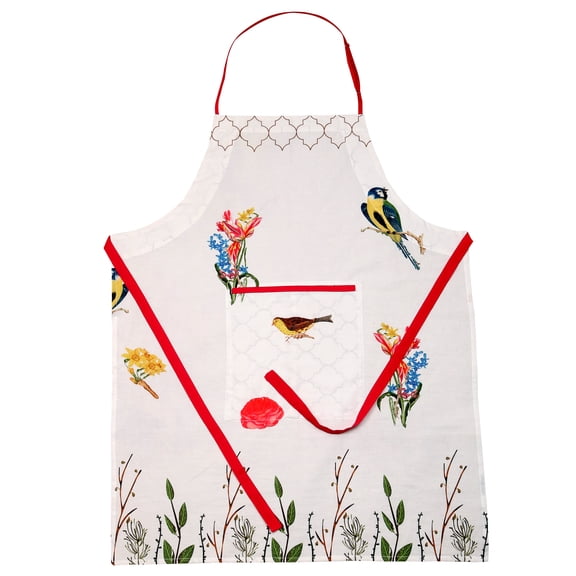 Sapphire-web Multicolor Celendula Print Pure Cotton 1 Piece Apron 28 Inch By 33 Inch