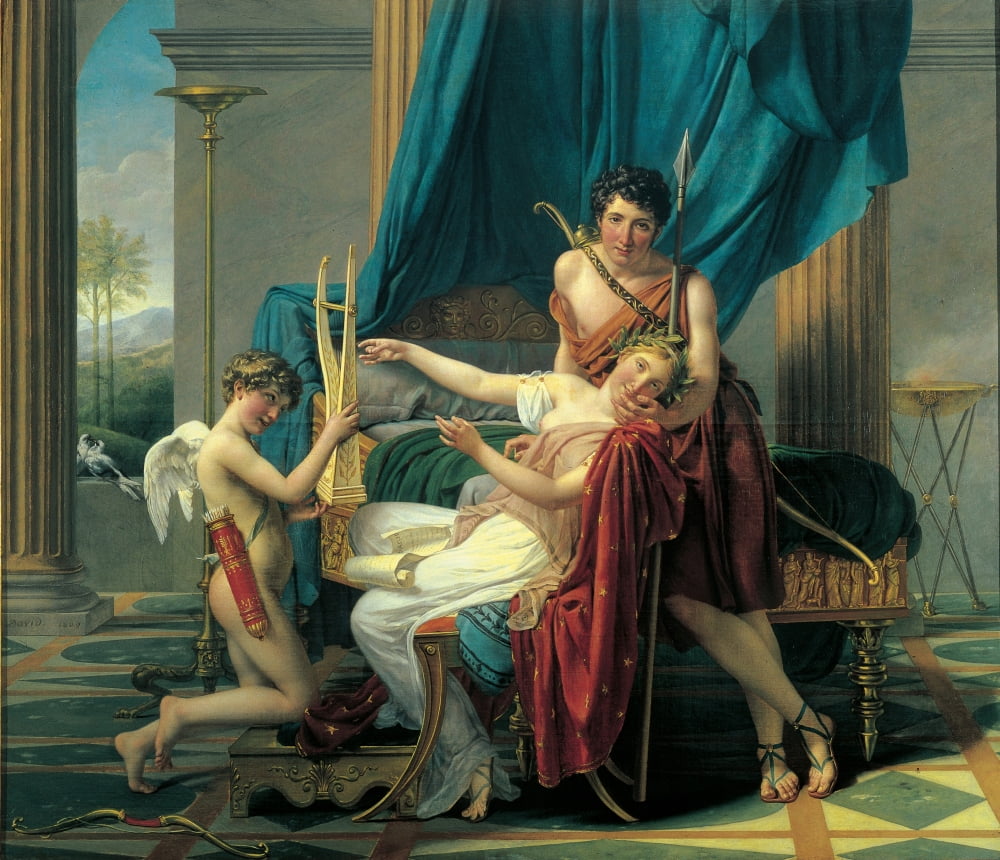 Sappho And Phaon Canvas Art - (36 x 24)