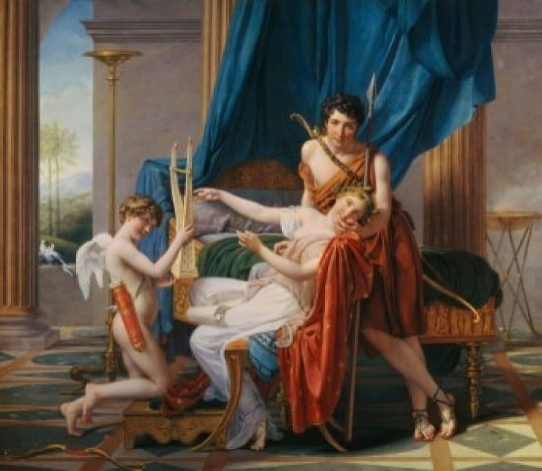 Sappho & Phaon Jacques Louis David (1748-1825French) Hermitage State Museum Leningrad Canvas Art - Jacques Louis David (24 x 36)