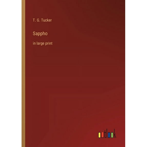 Sappho: in large print (Paperback)