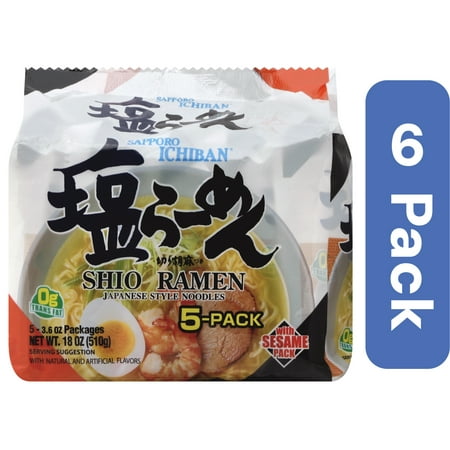 Sapporo Ramen Shio Salt 17.5 oz (Pack Of 6)