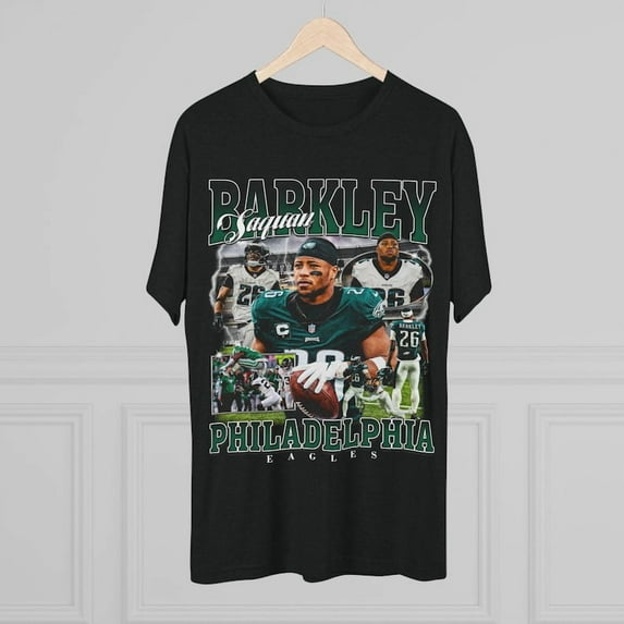 Saquan Barkley Vintage Style Eagle T Shirt Unique Retro Backwards Hurdle Design,XL Color,Size 1