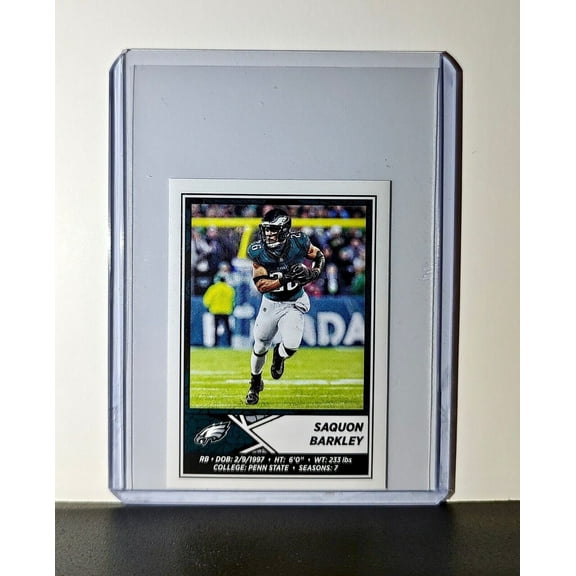 Saquon Barkley 2024 Panini NFL Sticker #332 Philadelphia Eagles