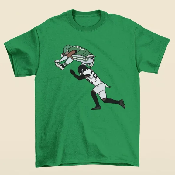 Saquon Barkley Backwards Hurdle Philadelphia Football T-Shirt