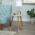 thumbnail image 1 of Sara Midcentury Modern End Table in Multiple Colors with Walnut Legs, 1 of 3