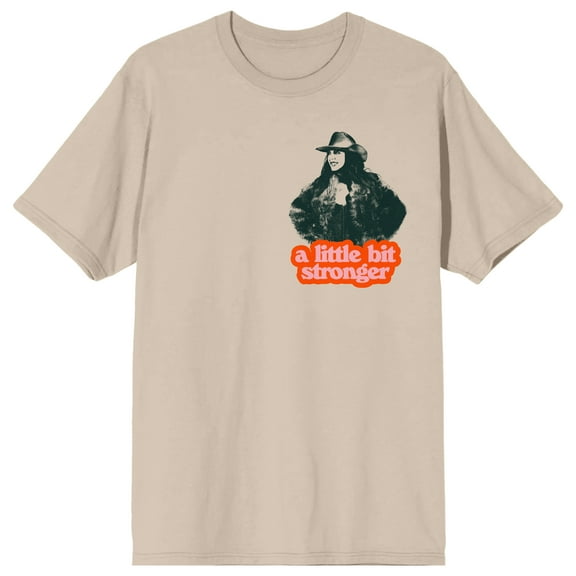 Sara Evans A Little Bit Stronger Women's Natural Crew Neck Short Sleeve T-shirt-Medium