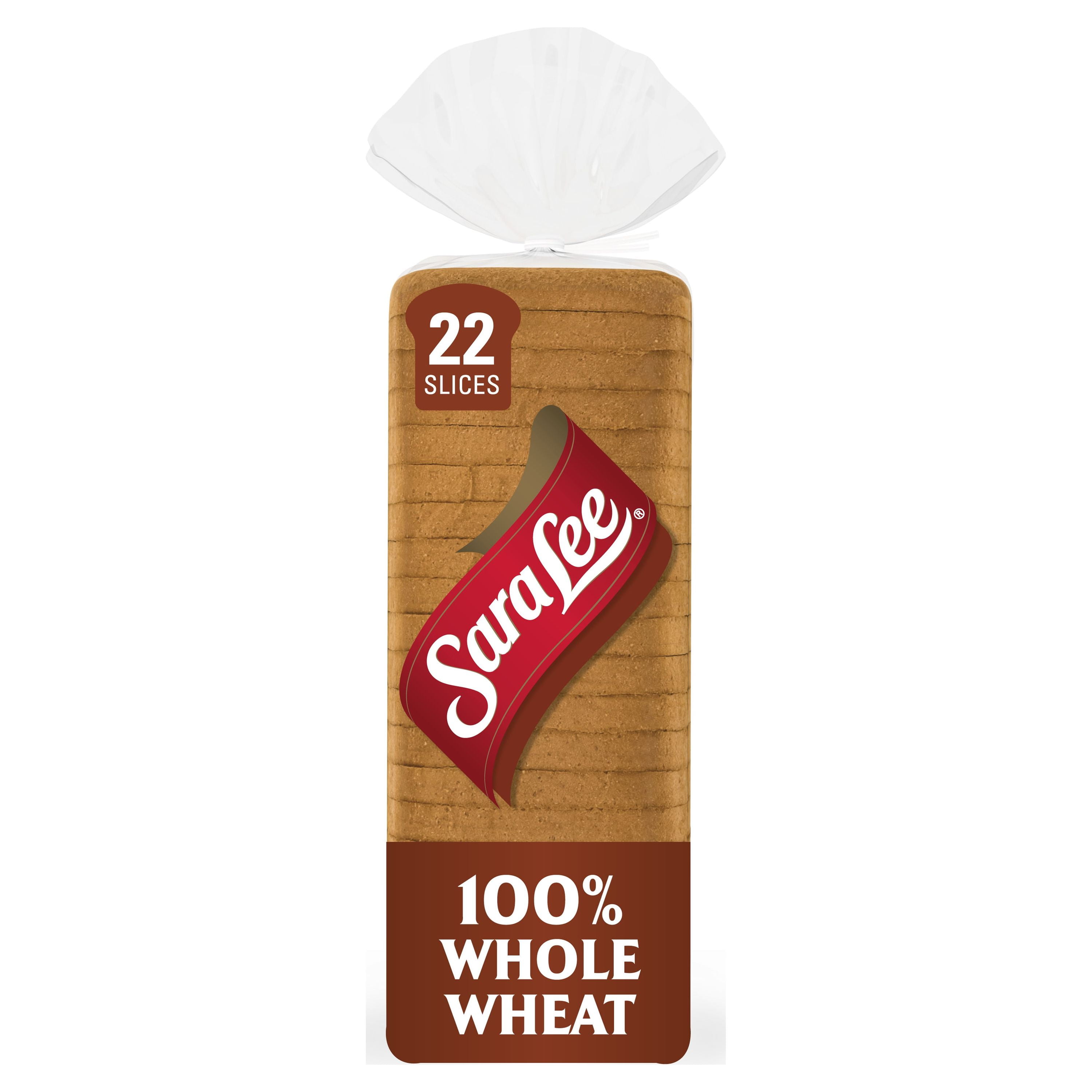 Sara Lee 100 Whole Wheat Sandwich Bread, 20 Oz Loaf of Wheat Bread