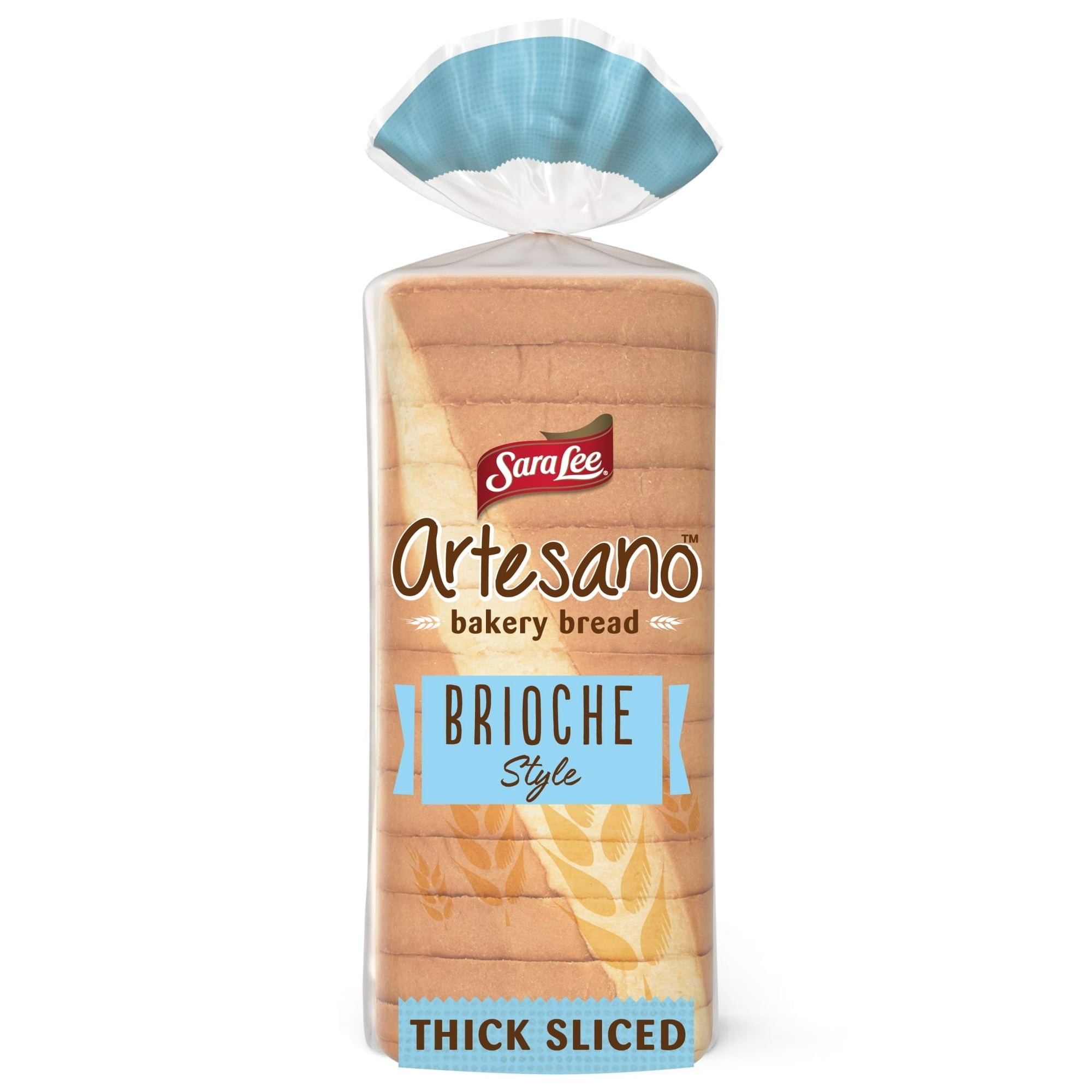 Sara Lee Artesano Brioche Bakery Bread, 20 oz, Soft Brioche Bread, Bag (Pack of 4)