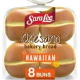 thumbnail image 1 of Sara Lee Artesano Hawaiian Bakery Buns, 8 count, Sweet Hamburger Buns, 19 oz Bag, 1 of 8