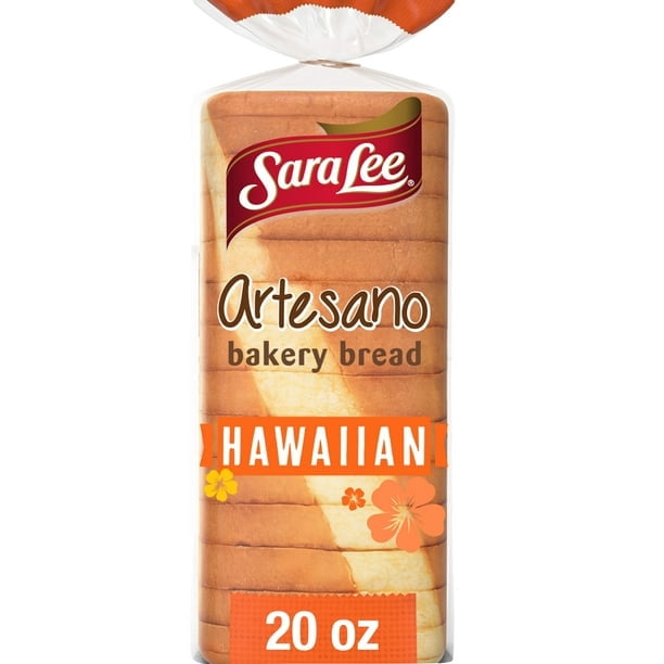 Sara Lee Artesano Hawaiian Bread 20 oz Sweet Pre-sliced Hawaiian Bread Bag (Pack of 3)