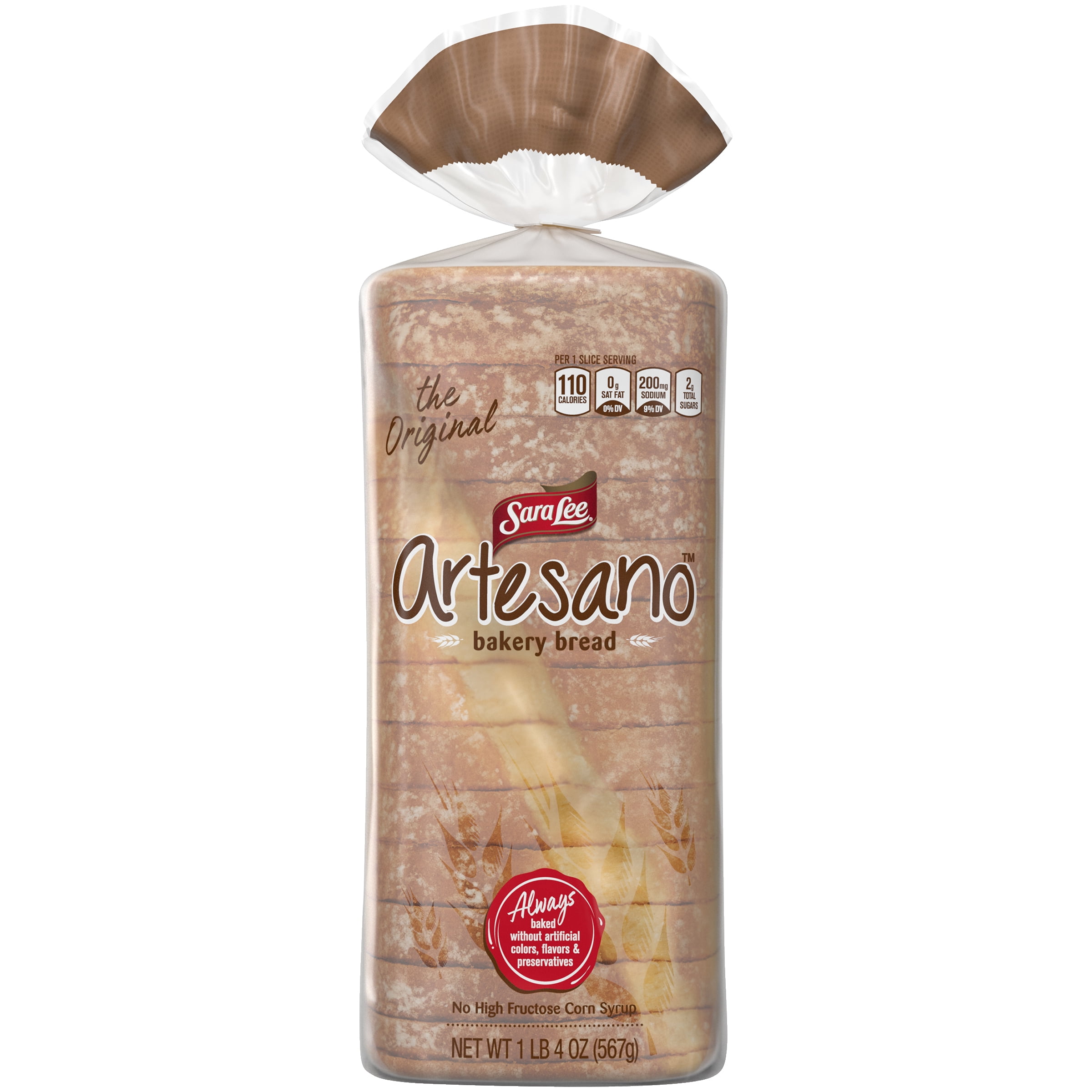 Sara Lee Artesano Original Artisan Bread, 20 Oz Loaf of White Bread