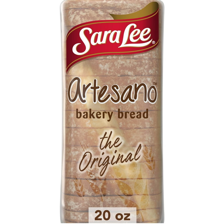 Sara Lee Artesano Original Bread, 20 oz, Thick-Sliced White Bread