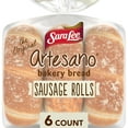 thumbnail image 1 of Sara Lee Artesano Plain Sausage Rolls, 6 count, Hot Dog Buns, 15 oz Bag, 1 of 8