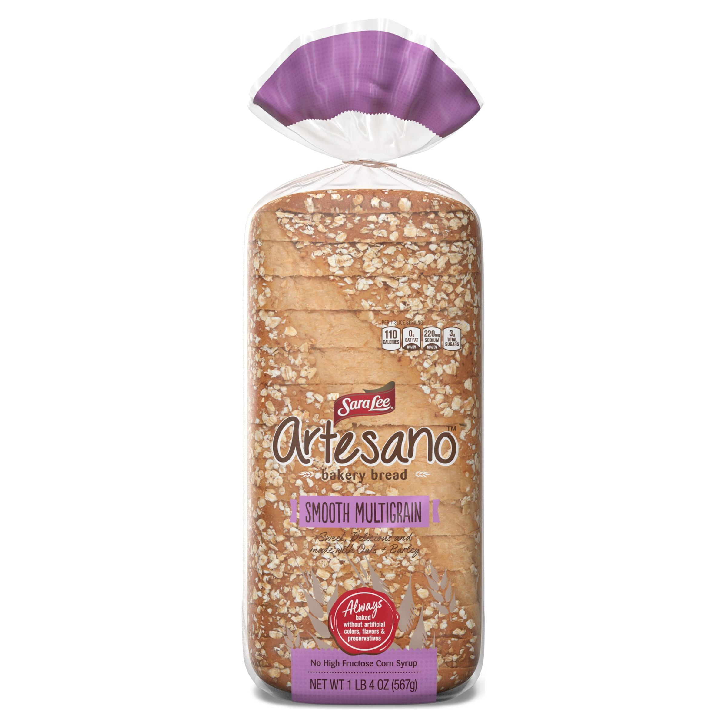 Sara Lee Artesano Smooth Multigrain Bread, 20 oz
