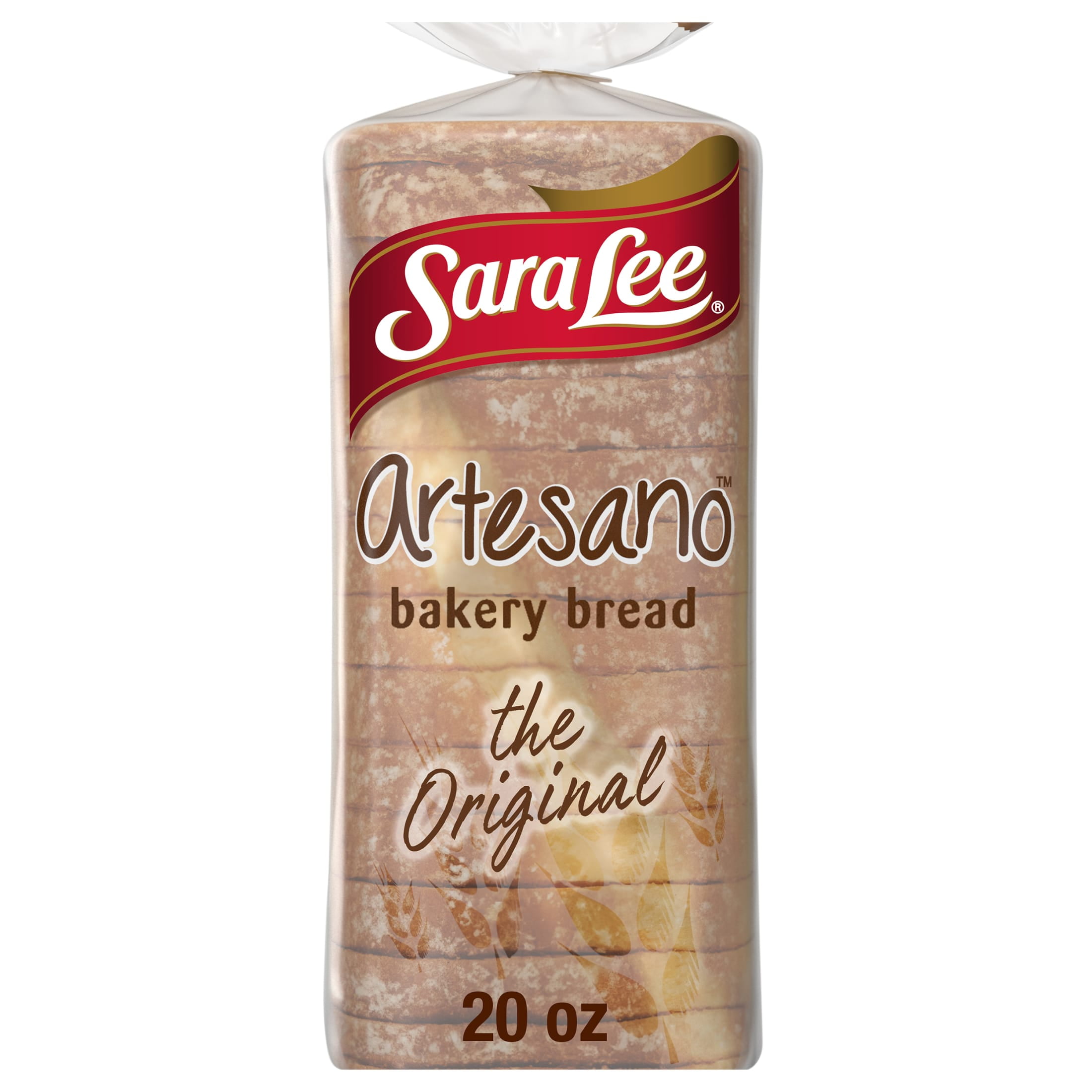 Sara Lee Artesano Original Bread, 20 oz, White Pre-sliced White Bread, Bag