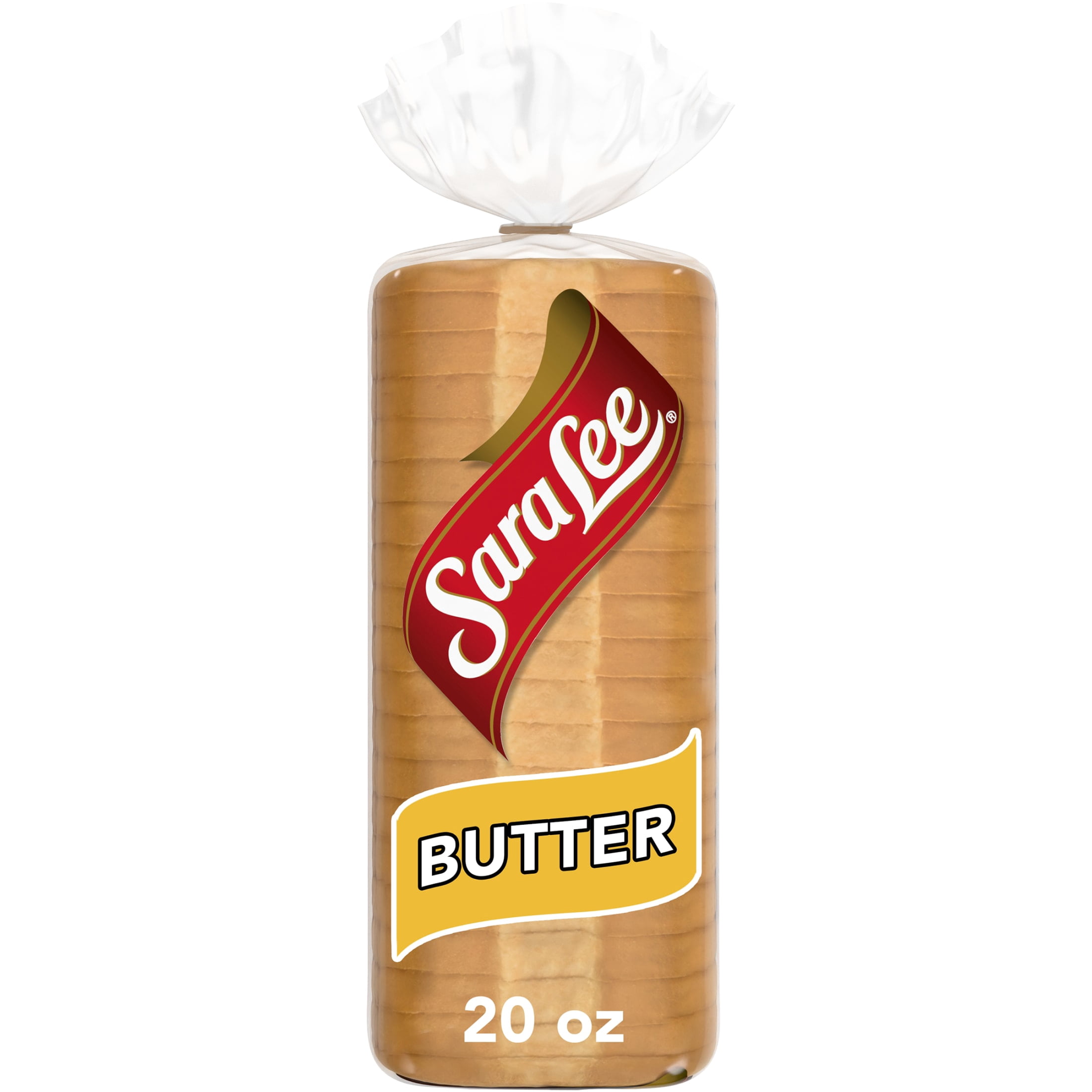 Sara Lee Butter Bread, 20 oz, White Bread, Bag
