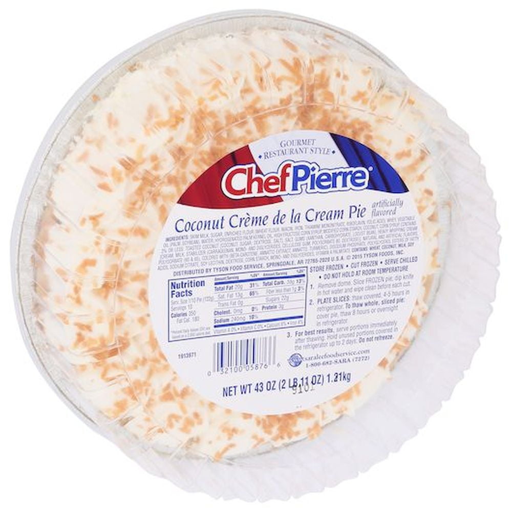 Sara Lee Chef Pierre Creme de la Cream Pie - Variety Pack, 10 inch -- 4 per case.