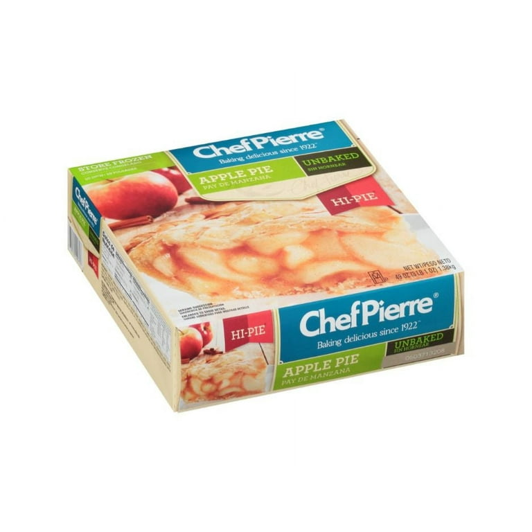 Sara Lee Chef Pierre Unbaked Apple Hi Pie 10inch 3.062lbs (PACK OF