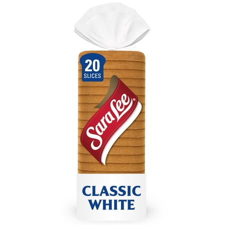 Sara Lee Classic Bread, 20 oz, Soft Plain White Bread, Bag -Pack Of 4