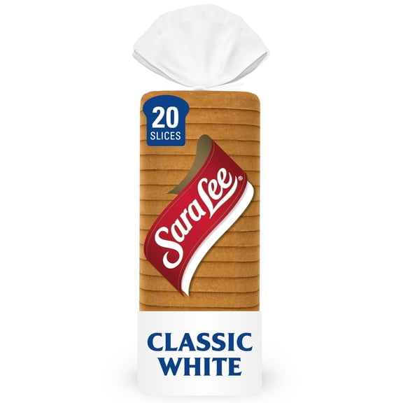 Sara Lee Classic Bread, 20 oz, Soft Plain White Bread, (Pack of 7)