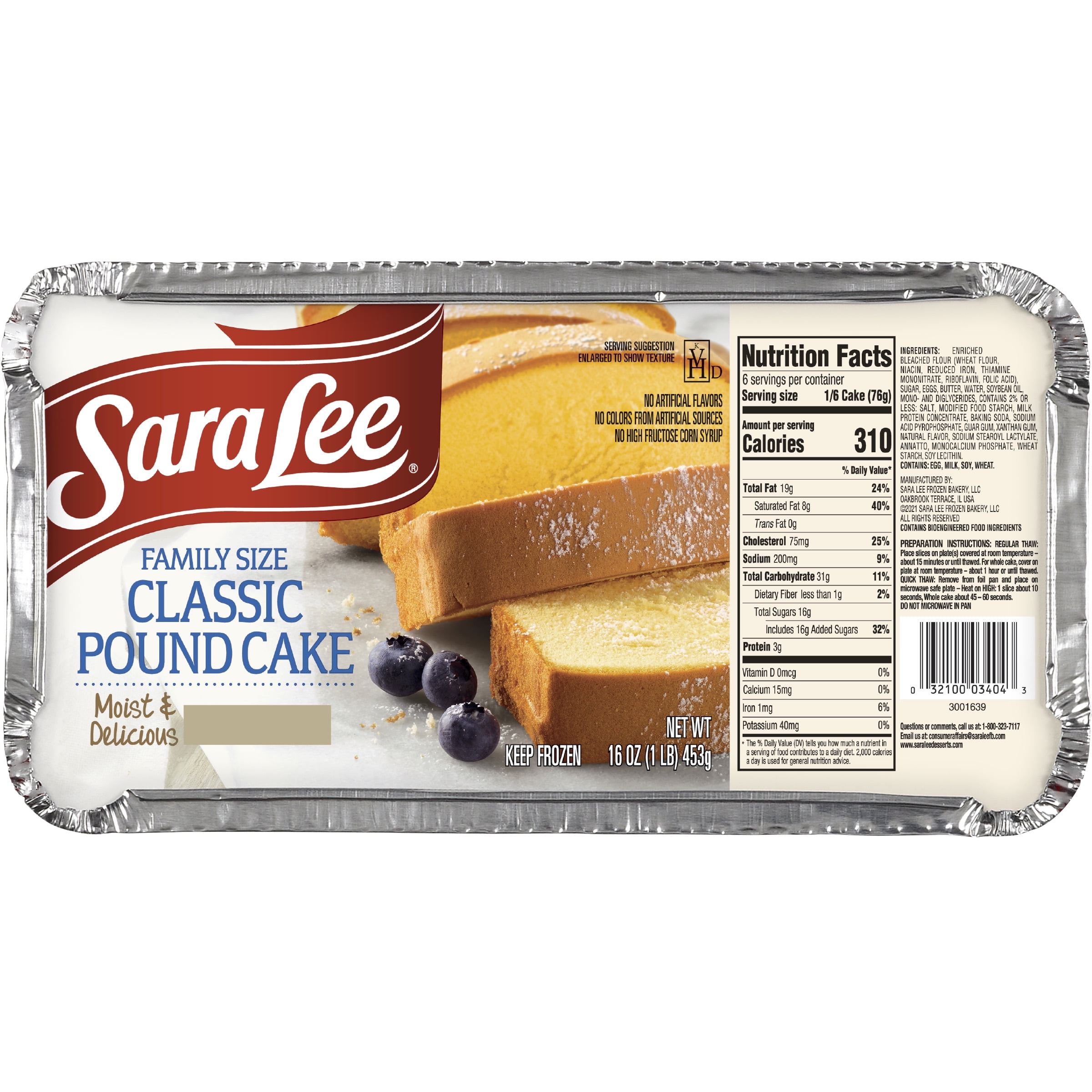 Sara Lee&reg; Pound Cake Family Classic