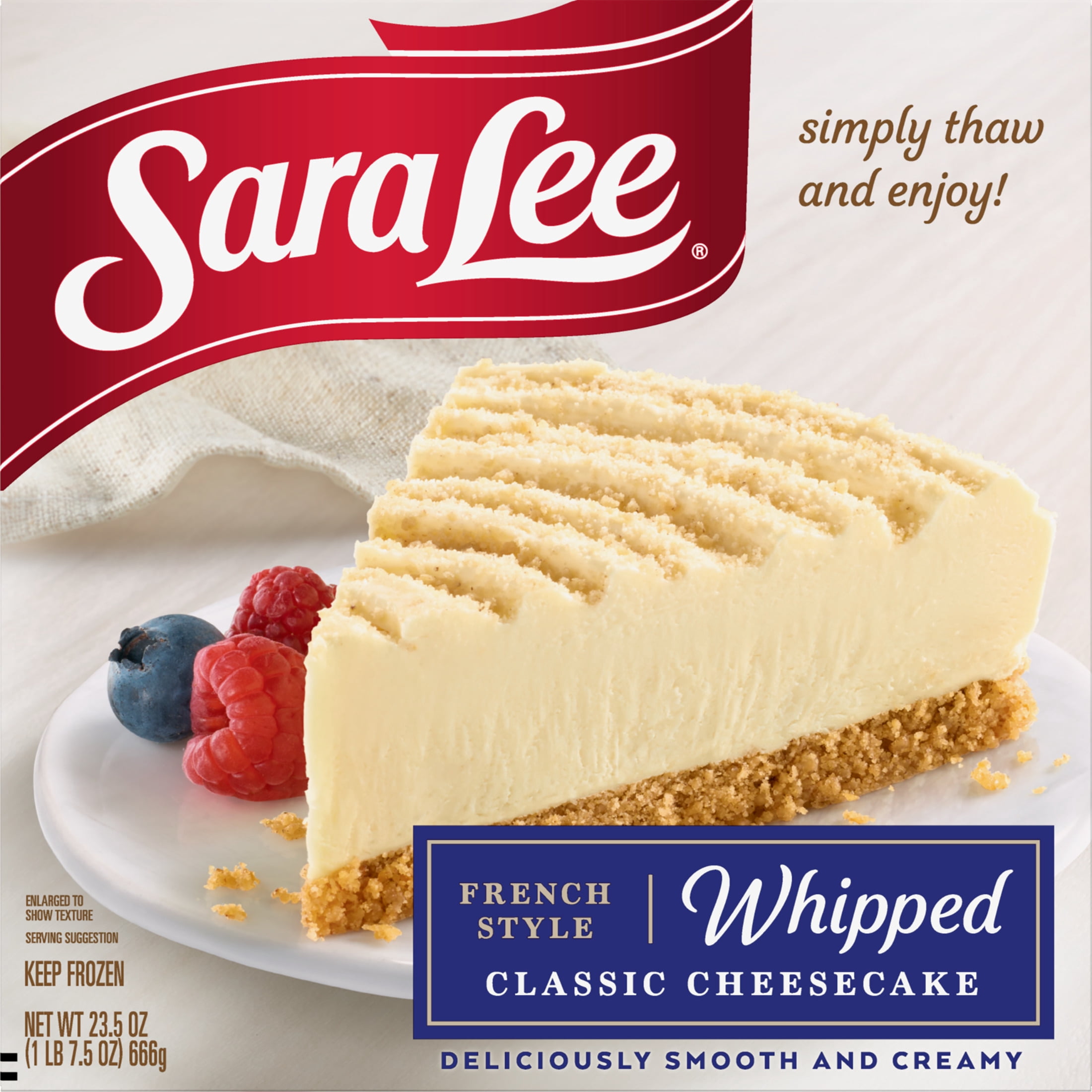 Sara Lee® French Style Cheesecake 7" Classic 23.5oz