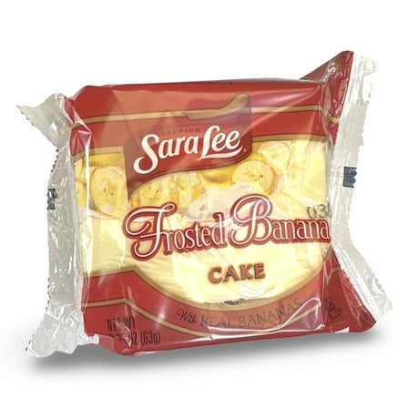 Sara Lee Frosted Banana Cakes, Individually Wrapped, 2.25 Oz | Pack of 12