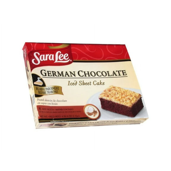 Sara Lee German Chocolate Iced Sheet Cake 12 x 16inch 75oz (PACK OF 4)
