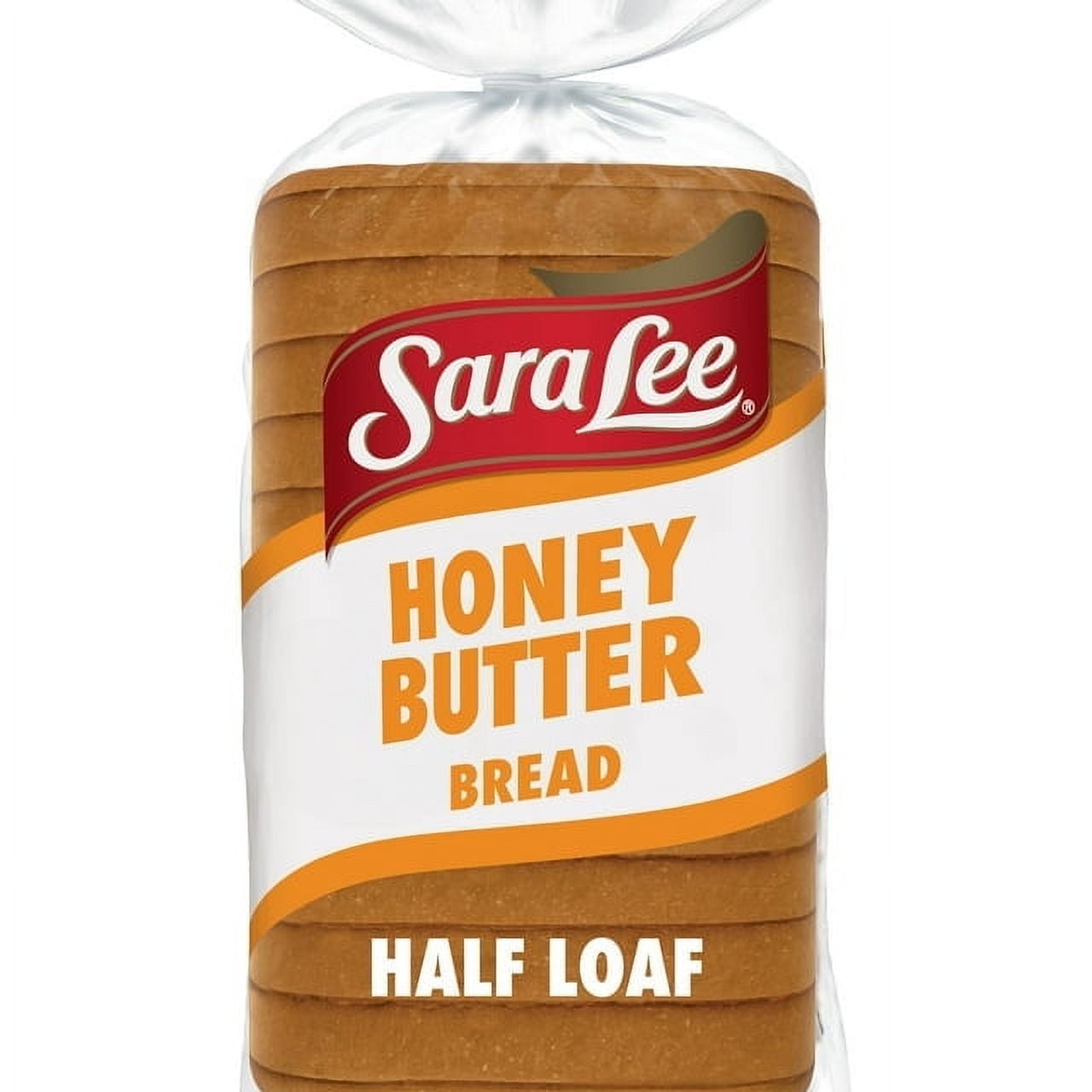 Sara Lee Honey Butter Half Loaf Bread 12 oz Soft White Bread (Pack of 2)