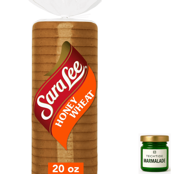 Sara Lee Honey Wheat Bread, 20 oz, Sandwich Bread, Bag (1 Pack )