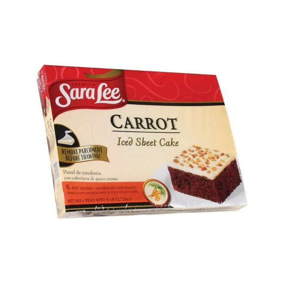 Sara Lee Iced Carrot Sheet Cake 12 x 16inch 96oz (PACK OF 4)