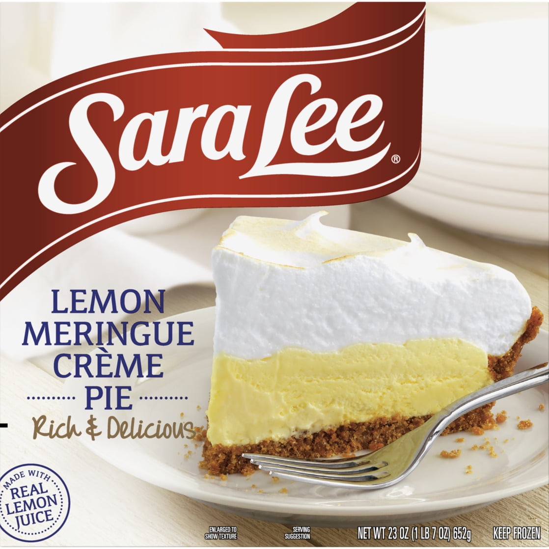 Sara Lee® Lemon Meringue Crème Pie, Creamy Texture, 23 oz