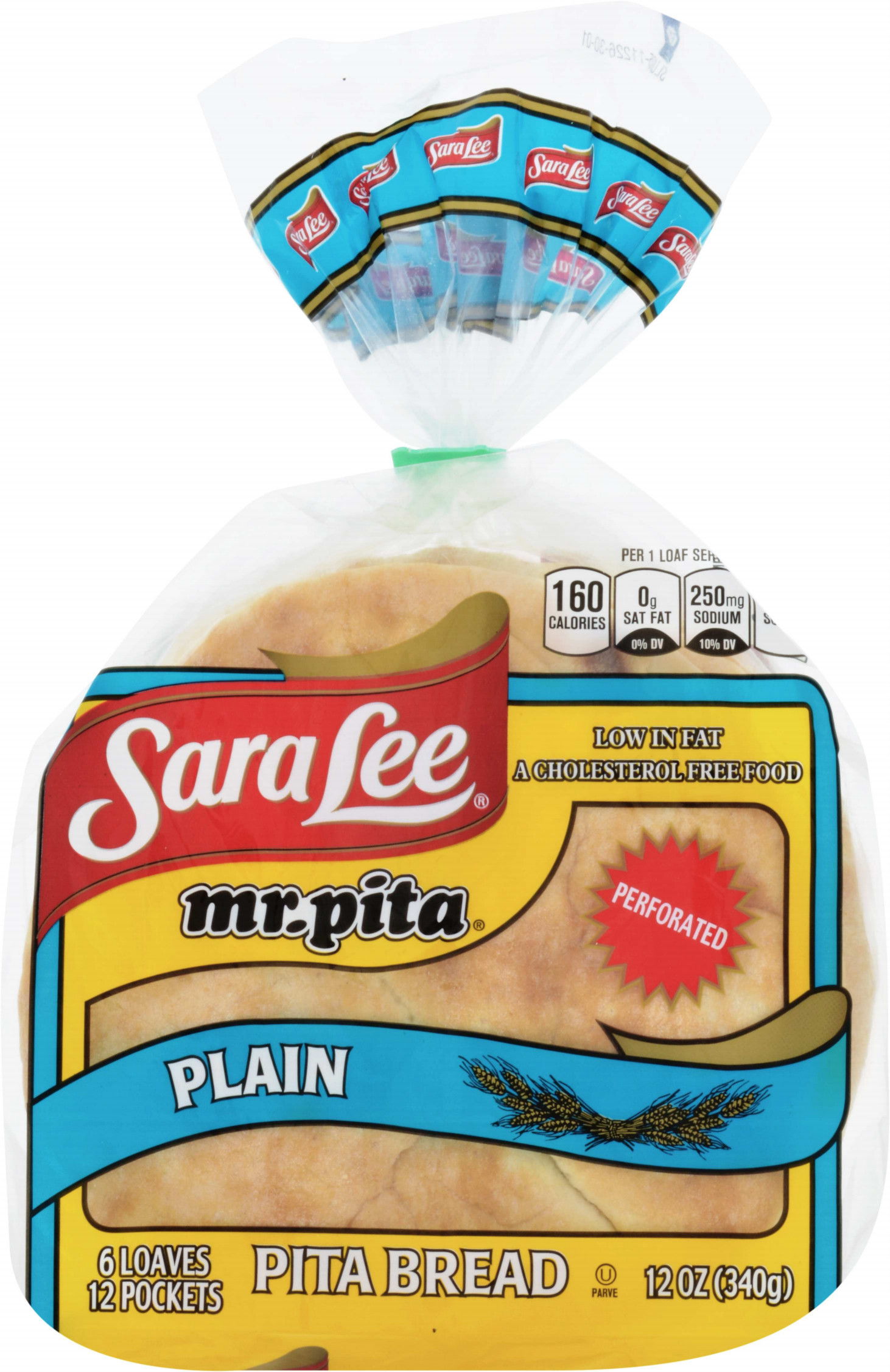 Sara Lee Mr. Pita Plain Pita Bread, 6 count