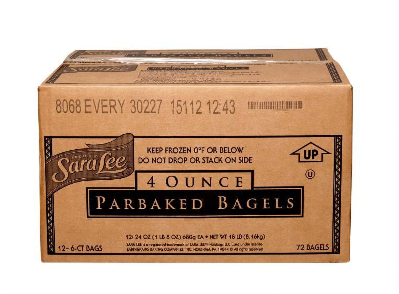 Sara Lee Par Baked Everything Topped Bagel, 4 Ounce - 72 per case.
