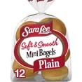 thumbnail image 1 of Sara Lee Plain Bagels, 12 count, Mini Bagels, 15.6 oz Bag, 1 of 8