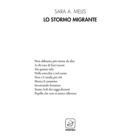 Sara Melis Lo stormo migrante (Paperback)