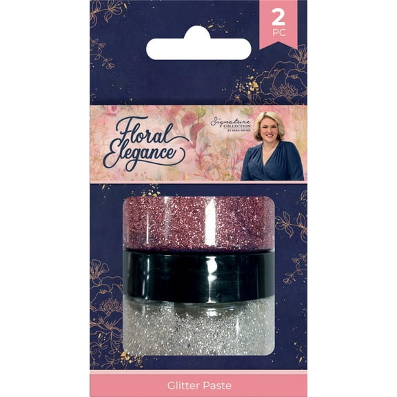 Sara Signature Floral Elegance Glitter Paste-2/Pkg