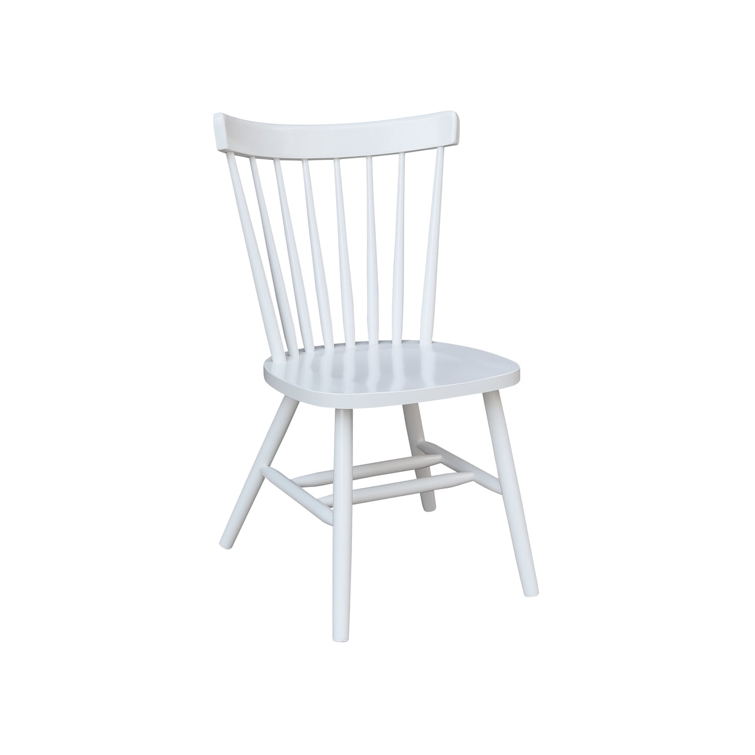 Sara Solid Wood White Counter Height Stool with Swivel Seat