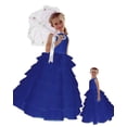 thumbnail image 1 of Sara Too Flower Girl Wedding Layers Sleeveless Dress Baby to Teen ST244, 1 of 2
