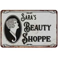 thumbnail image 1 of Sara's Beauty Shoppe Chic Sign Vintage Décor 12x18 Metal Sign 112180021087, 1 of 1