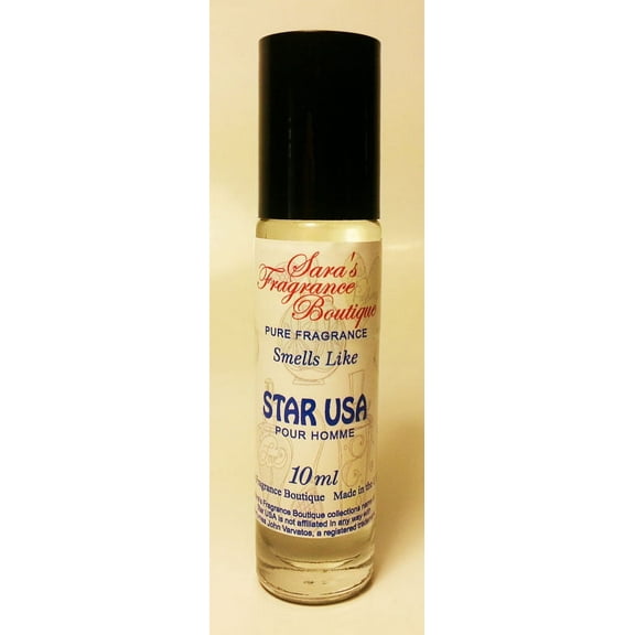 Sara's Fragrance Boutique Designer Oil Impression of 'STAR USA' 10ml Rollerball Men's Scent