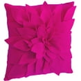 thumbnail image 1 of Sara's Garden Petal Decorative Throw Pillow. 17 Inch Square (Fuchsia, Case Only), 1 of 2
