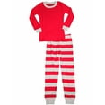 thumbnail image 1 of Sara's Prints Baby Girls Long Sleeve Striped Pajamas Cozy Holiday Charm, 1 of 4