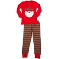 thumbnail image 1 of Sara's Prints Toddler Boys Holiday Pajamas Long Sleeve Lounge Sleep Sets Red Green 2, 1 of 7