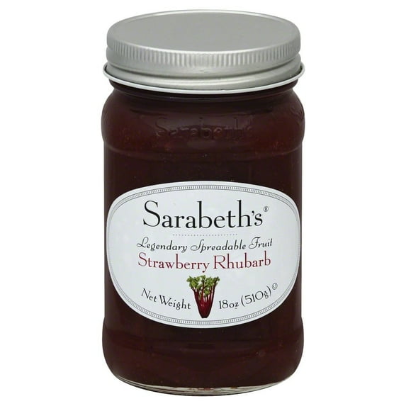Sarabeths Fruit Sprd Strawberry Rhubarb 18 Oz